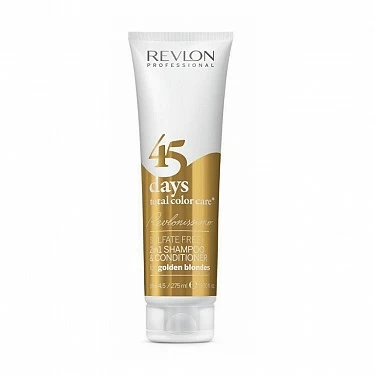 45 DAYS  SHAMPOO & CONDITIONER SULFATE FREE 275 ML. " FOR GOLDEN BLONDES"