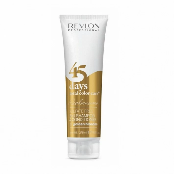 45 DAYS SHAMPOO & CONDITIONER SULFATE FREE 275 ML. " FOR GOLDEN BLONDES" 45 DAYS SHAMPOO & CONDITIONER SULFATE FREE 275 ML. " FOR GOLDEN BLONDES"