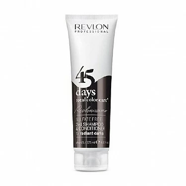 45 DAYS  SHAMPOO & CONDITIONER SULFATE FREE 275 ML. " FOR RADIANT DARKS"