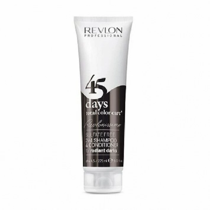 45 DAYS SHAMPOO & CONDITIONER SULFATE FREE 275 ML. " FOR RADIANT DARKS" 45 DAYS SHAMPOO & CONDITIONER SULFATE FREE 275 ML. " FOR RADIANT DARKS"