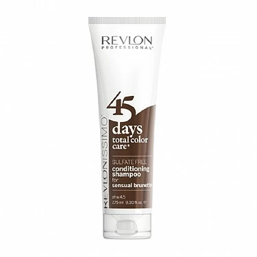 45 DAYS  SHAMPOO & CONDITIONER SULFATE FREE 275 ML. " FOR SENSUAL BRUNETTES"