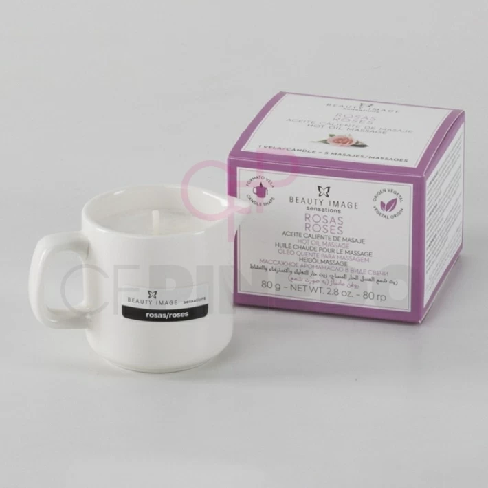 ACEITE CALIENTE DE MASAJE ROSAS (VELA) 80 GRS. ACEITE CALIENTE DE MASAJE ROSAS (VELA) 80 GRS.
