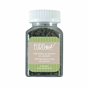 ANILLA-GRAPA PARA EXTENSIONES (BOTE 1000 UNIDADES) RUBIO OSCURO REF : 02870 ANILLA-GRAPA PARA EXTENSIONES (BOTE 1000 UNIDADES) RUBIO OSCURO REF : 02870