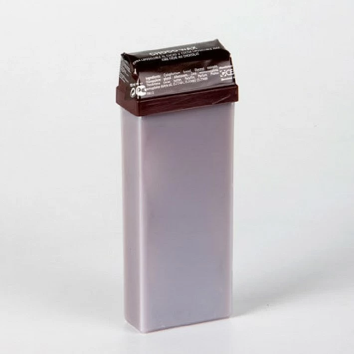 CARTUCHO CERA TIBIA CHOCOLATE ROLLON 110 ML. (CAJA 52 UNIDADES)