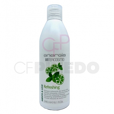 CHAMPU REFRESCANTE A BASE DE MENTA Y LIMA 240 ML. ENERGIA