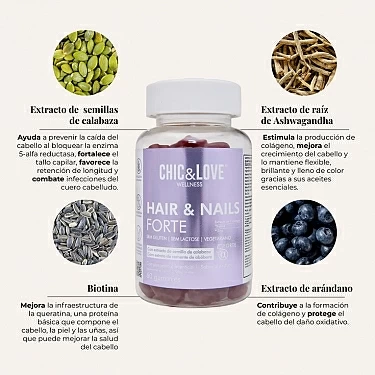 CHIC & LOVE HAIR & NAILS FORTE GUMMIES VITAMINS_1