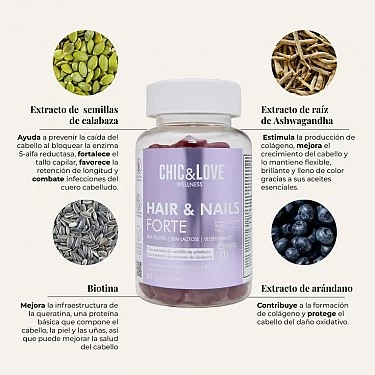 CHIC & LOVE HAIR & NAILS FORTE GUMMIES VITAMINS_1