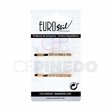 CLIP DORADO CON GEMAS 2 UNIDADES REF.06929_1