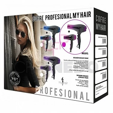 COFRE PROFESIONAL MY HAIR (SECADOR ELEGANT IONICO + COQUETTE)