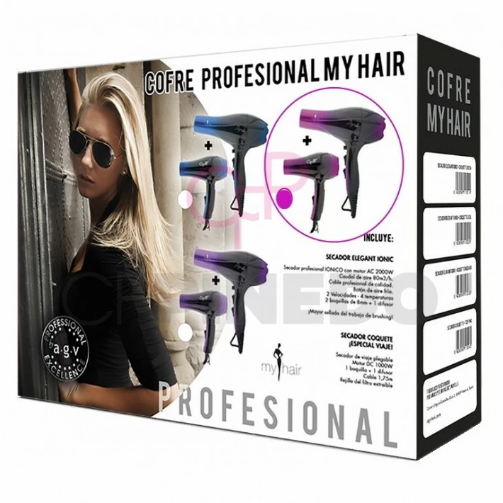 COFRE PROFESIONAL MY HAIR (SECADOR ELEGANT IONICO + COQUETTE) COFRE PROFESIONAL MY HAIR (SECADOR ELEGANT IONICO + COQUETTE)