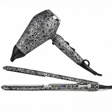 CORIOLISS PLANCHA C3 + KOMPACTISSIMO SILVER PAISLEY SOFT TOUCH"EDICION LIMITADA"