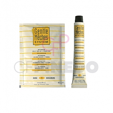 DECOLORACION GENTLE MECHES (3 TUBO 60 GRS. +  6 SOBRES 50 GRS.) REVLON