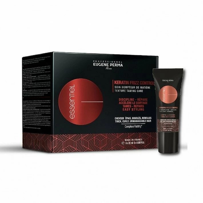 ESSENTIEL KERATIN FRIZZ CONTROL TEXTURE TAMING CARE 6x20 ML. ESSENTIEL KERATIN FRIZZ CONTROL TEXTURE TAMING CARE 6x20 ML.