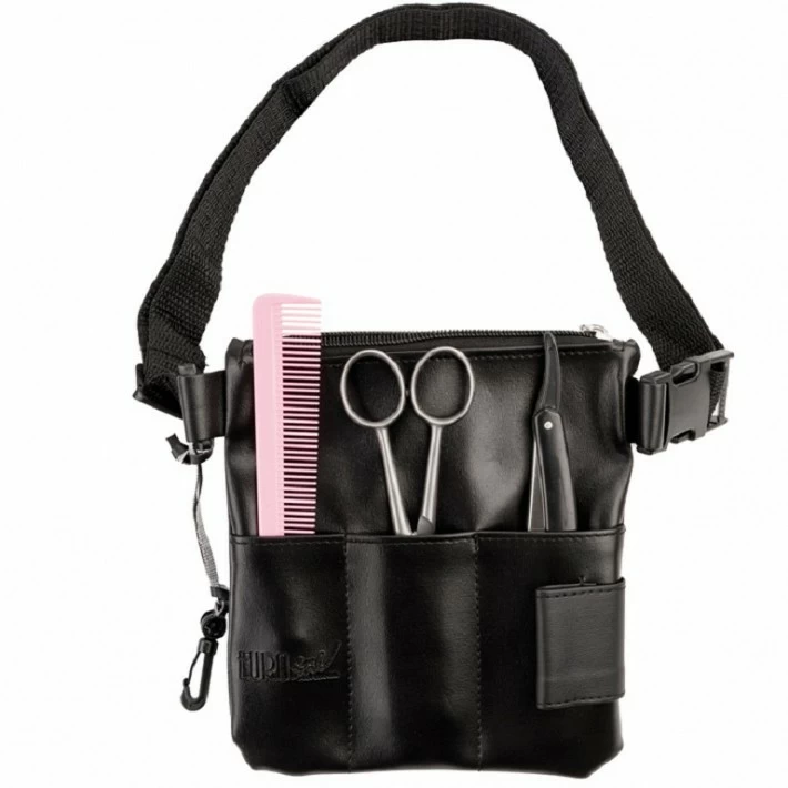 ESTUCHE PELUQUERIA PORTA-UTILES NEGRO REF : 01237
