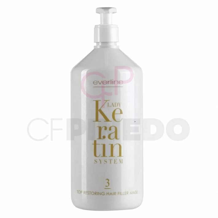 EVERLINE LADY KERATIN TOP RESTORING HAIR FILLER MASK 1000 ML EVERLINE LADY KERATIN TOP RESTORING HAIR FILLER MASK 1000 ML
