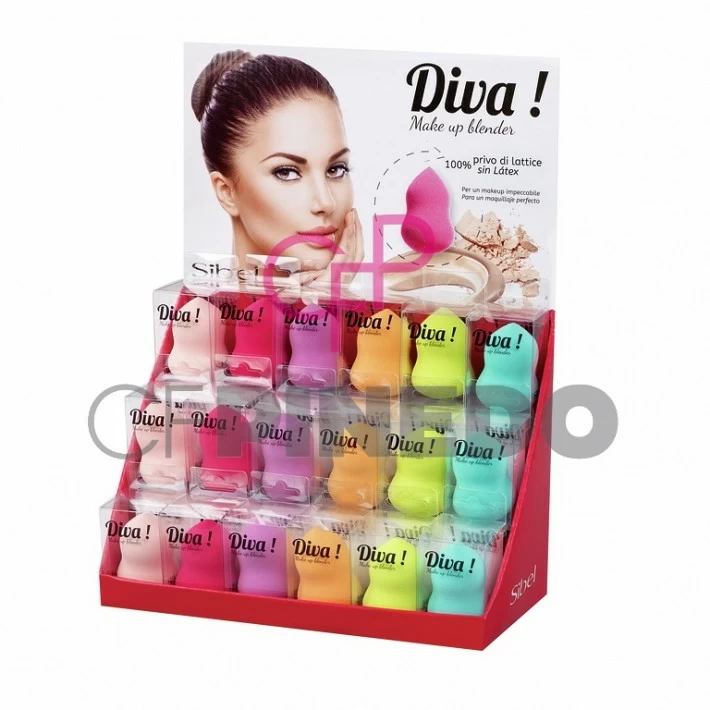 EXPOSITOR ESPONJA MAQUILLAJE DIVA REF : 0904560 (18 UNID) EXPOSITOR ESPONJA MAQUILLAJE DIVA REF : 0904560 (18 UNID)