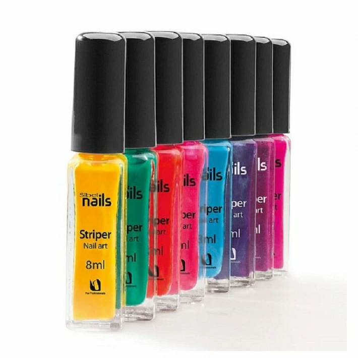 "FLUO STRIPER KIT" 8 ESMALTES NAIL ART REF : 6104570