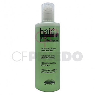 FRESH SHAMPOO AL MENTOL 200 ML. HAIR DEFENSE