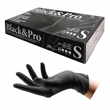 GUANTES BLACK & PRO REUTILIZABLES (20 UNIDADES) SMALL-6 1/2" REF : 094000154_1