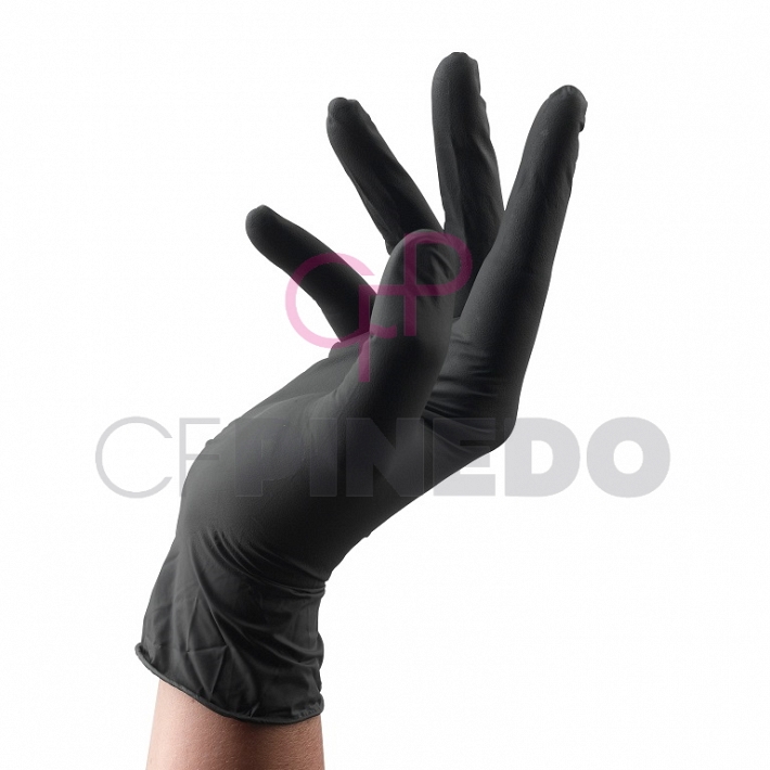 GUANTES LATEX NEGRO CLEAN ALL 100 UNIDADES_1