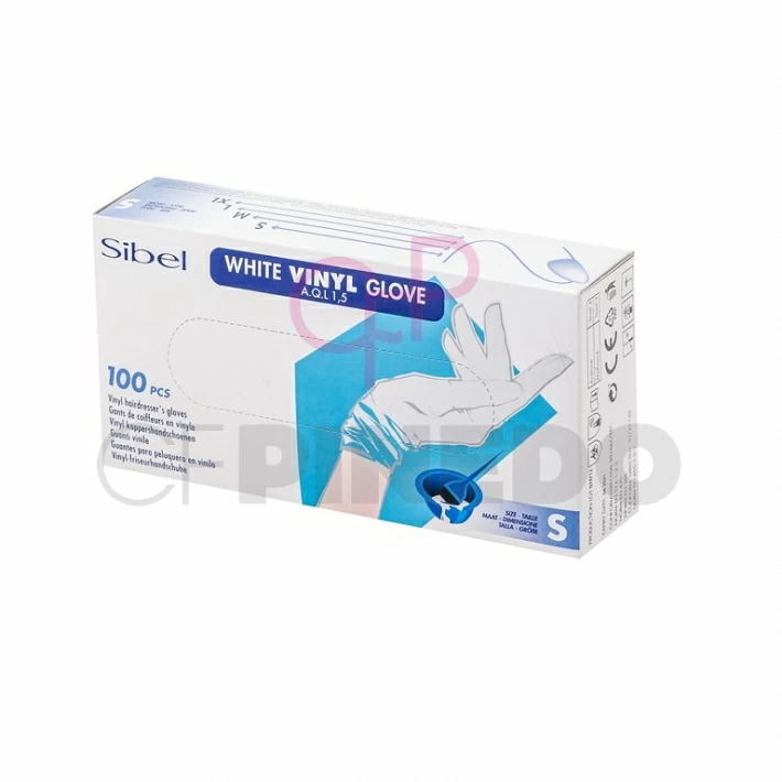GUANTES VINILO SIBEL 100 UNIDADES REF.093220154 TALLA S