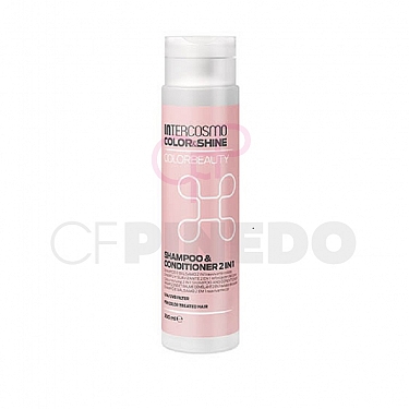 INTERCOSMO CHAMPU Y SUAVIZANTE 2 EN 1 COLOR BEAUTY 300 ML COLOR & SHINE