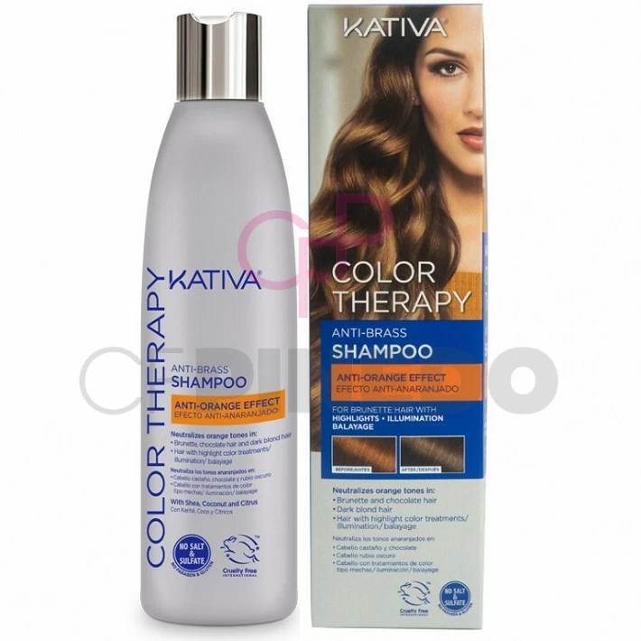 KATIVA COLOR THERAPY ANTI NARANJA CHAMPU 250 ML. KATIVA COLOR THERAPY ANTI NARANJA CHAMPU 250 ML.