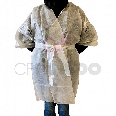 KIMONO POLIPROPILENO BLANCO 30 GRS. REF.161-3 (BOLSA 1 UNIDAD)