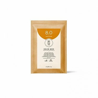 MIMARE COLORACION EN BARRO 40GR. 8.0 LIGHT BLONDE