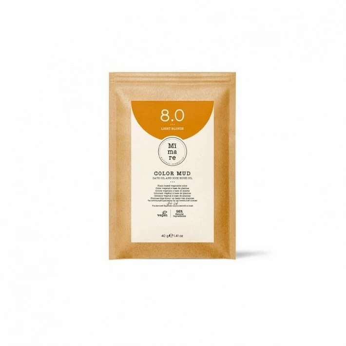 MIMARE COLORACION EN BARRO 40GR. 8.0 LIGHT BLONDE