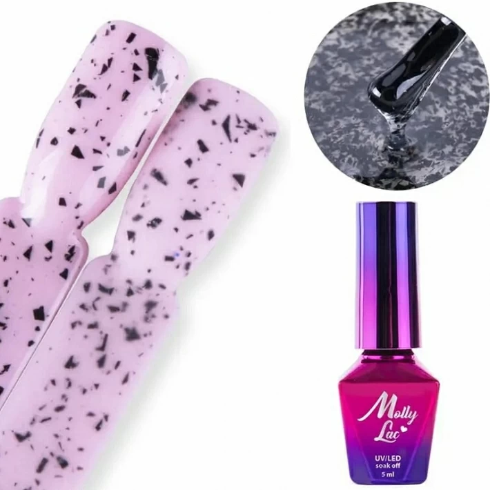 MOLLYLAC BLACK JACK TOP EFECTO PIEDRA 5ML. MOLLYLAC BLACK JACK TOP EFECTO PIEDRA 5ML.