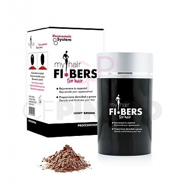 MYHAIR FIBERS FOR HAIR DARK GREY MYHAIR FIBERS FOR HAIR LIGHT BROWN