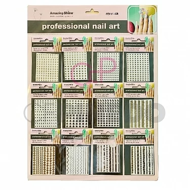 NAIL ART PEGATINAS SURTIDAS (12 UDS) REF : 428