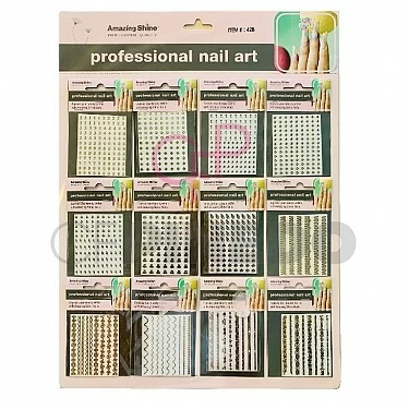 NAIL ART PEGATINAS SURTIDAS (12 UDS) REF : 428