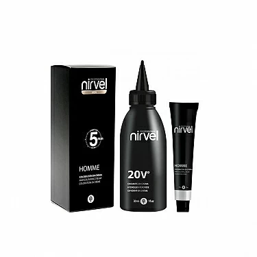 NIRVEL HOMME COLORACION EN CREMA 5 MIN.