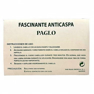 PAGLO TRATAMIENTO ANTICASPA 36 AMPOLLAS
