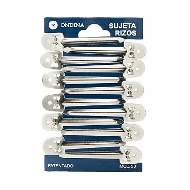 PINZA ONDINA METALICA MEDIANA (12 UNIDADES) REF : 00058