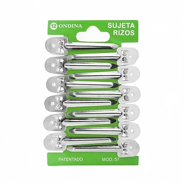 PINZA ONDINA METALICA PEQUE�A (12 UNIDADES) REF : 00057