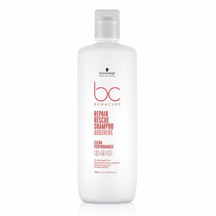 REPAIR RESCUE SHAMPOO ARGININE 1000 ML. BONACURE REPAIR RESCUE SHAMPOO ARGININE 1000 ML. BONACURE