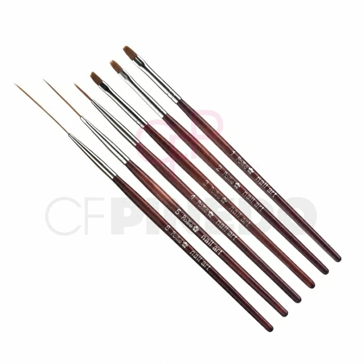 SET 6 PINCELES DECORACION U�AS REF.03653