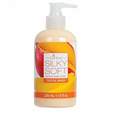 SILKY SOFT TROPICAL MANGO (CREMA DE MANOS Y CUERPO) 236 ML. EZFLOW SILKY SOFT TROPICAL MANGO (CREMA DE MANOS Y CUERPO) 236 ML. EZFLOW