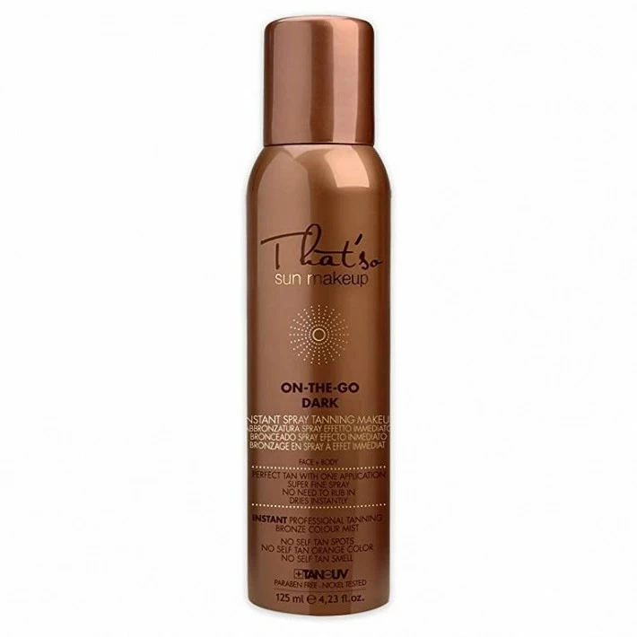 SPRAY BRONCEADOR EFECTO INMEDIATO ON THE GO DARK 125 ML. THAT'SO SUN MAKE UP