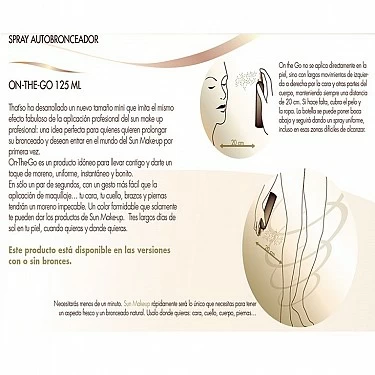 SPRAY BRONCEADOR EFECTO INMEDIATO ON THE GO DARK 125 ML. THAT'SO SUN MAKE UP_1