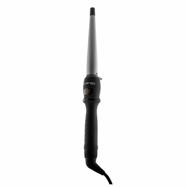 TENACILLA GRAPHIC CURLING CONICA DIGITAL 210º "NEGRO/PLATA" ONIRIC STYLE TENACILLA GRAPHIC CURLING CONICA DIGITAL 210º "NEGRO/PLATA" ONIRIC STYLE