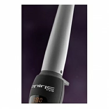 TENACILLA GRAPHIC CURLING  CONICA DIGITAL 210� "NEGRO/PLATA" ONIRIC STYLE_1