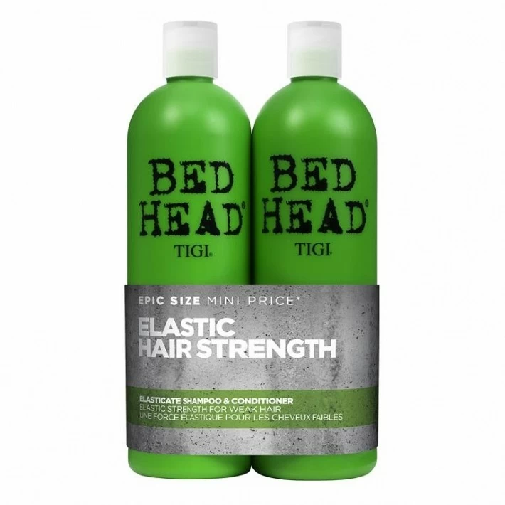 TIGI ELASTICATE SHAMPOO + CONDITIONER 750 ML (FORTALECEDOR CAB. DEBILES)