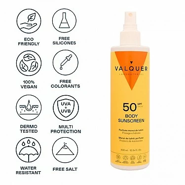 VALQUER PROTECTOR SOLAR CORPORAL SPF 50 300 ML REF. 21851_1
